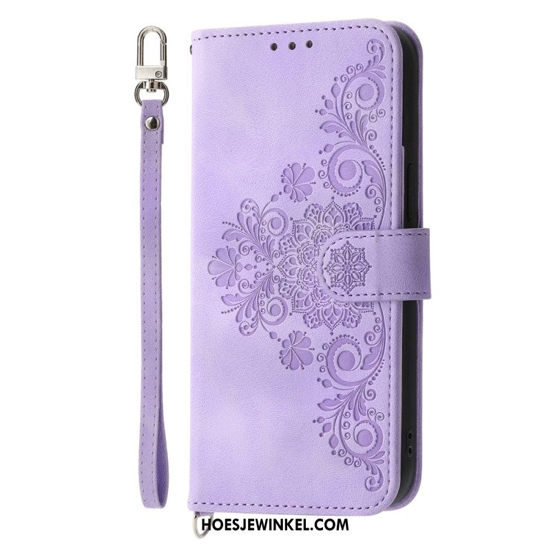 Folio-hoesje iPhone Air Telefoonhoesje Bloemenkant