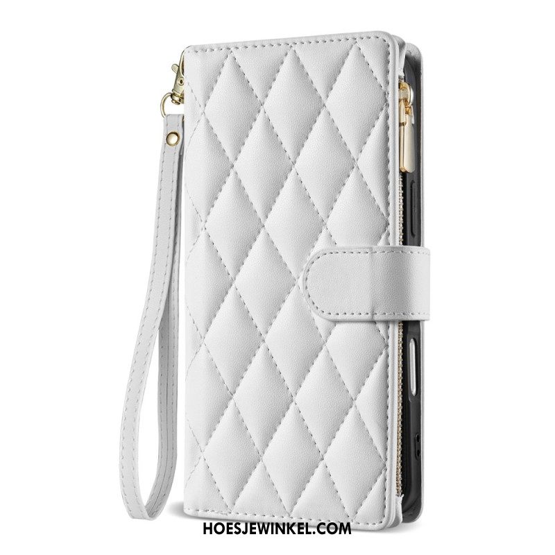 Folio-hoesje iPhone Air Telefoonhoesje Gewatteerd Met Koord En Schouderband