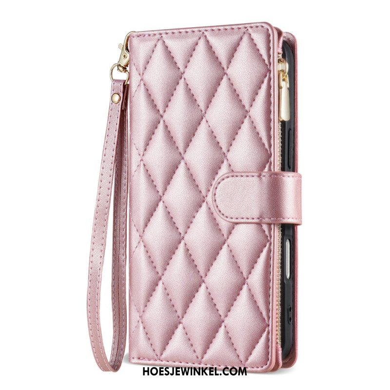 Folio-hoesje iPhone Air Telefoonhoesje Gewatteerd Met Koord En Schouderband