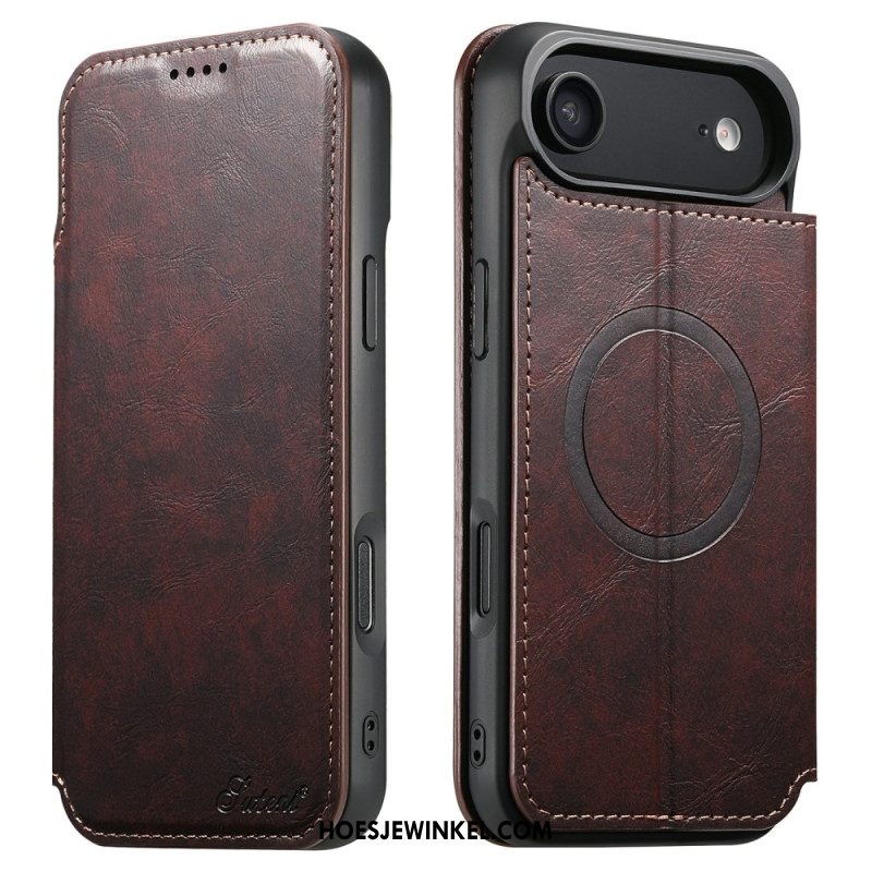 Folio-hoesje iPhone Air Telefoonhoesje Magsafe-compatibel In Vintage Stijl
