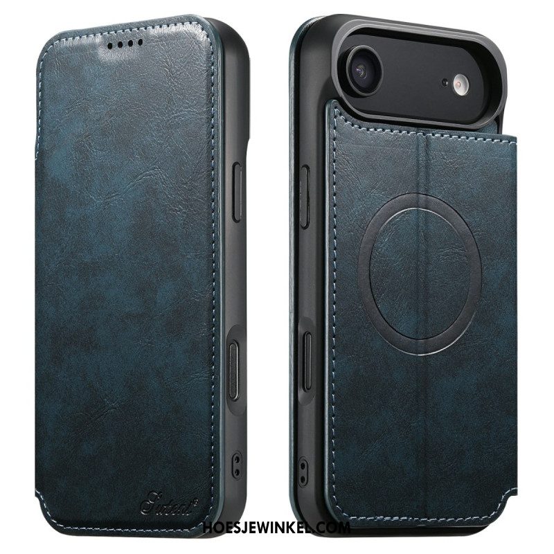 Folio-hoesje iPhone Air Telefoonhoesje Magsafe-compatibel In Vintage Stijl