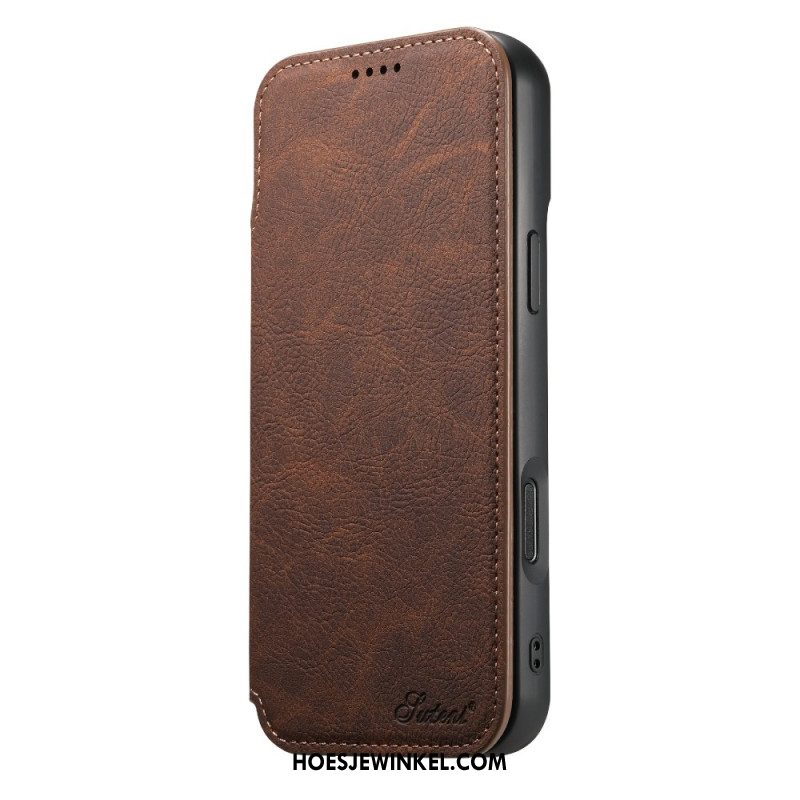 Folio-hoesje iPhone Air Ultradunne Magsafe Suteni Bescherming Hoesje