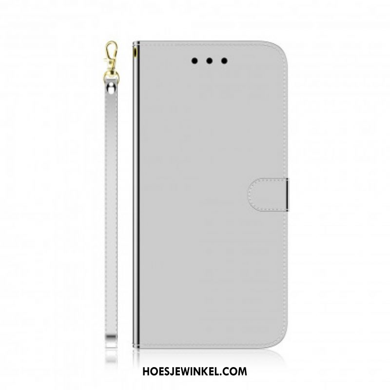 Folio-hoesje voor Huawei P50 Pro Spiegelhoes Van Imitatieleer
