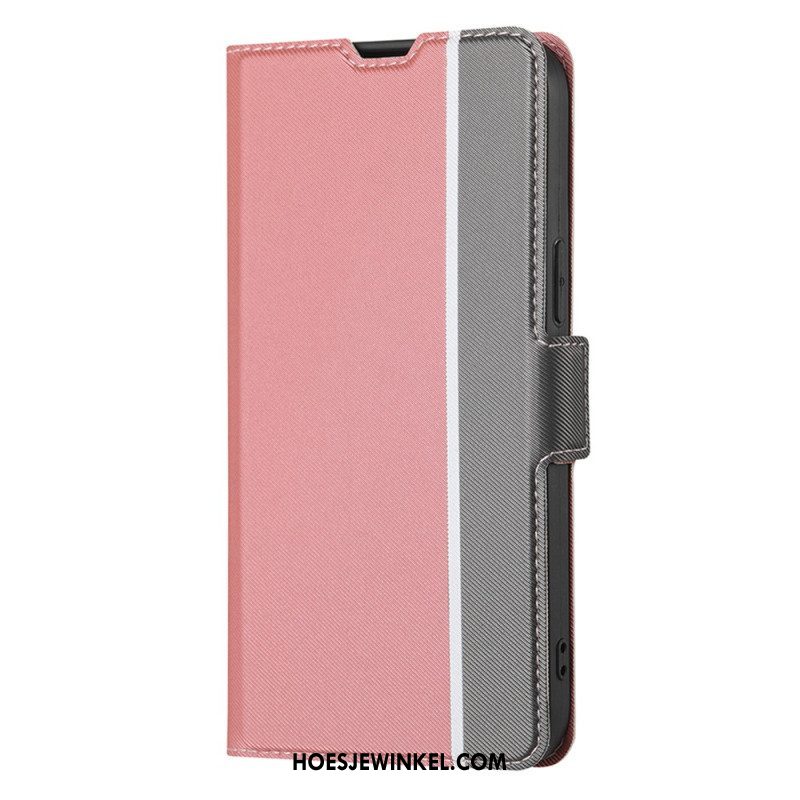 Folio-hoesje voor Huawei P60 Pro Tweekleurig