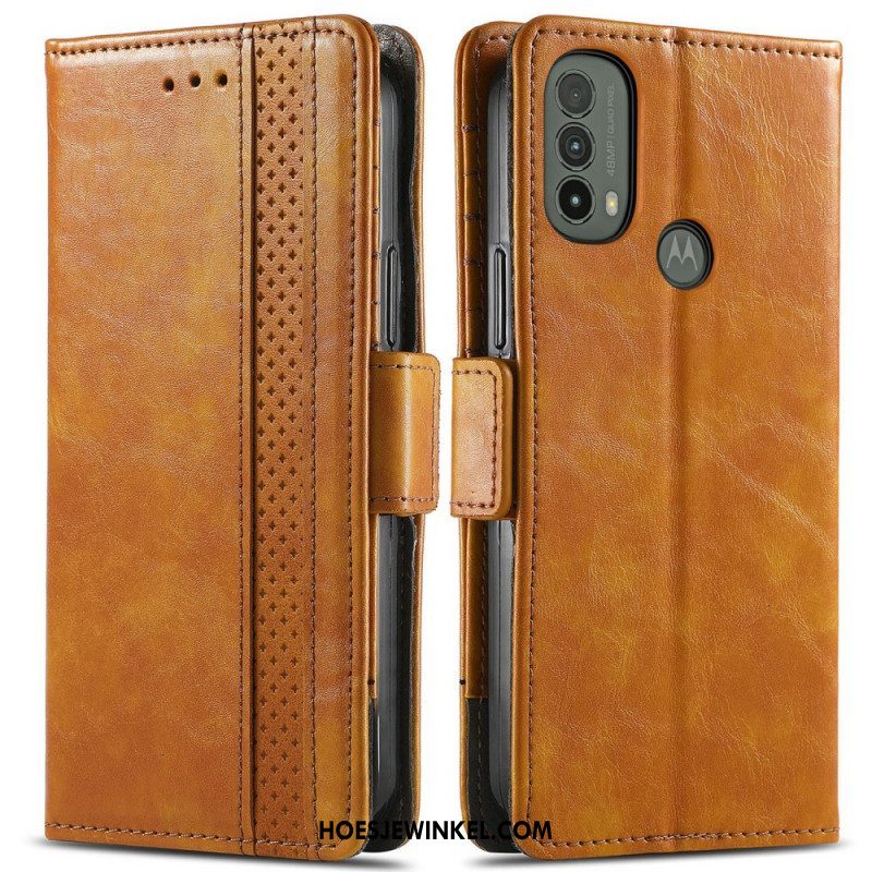 Folio-hoesje voor Moto E40 / E30 / E20 Bicolor Dubbele Sluiting Caseneo