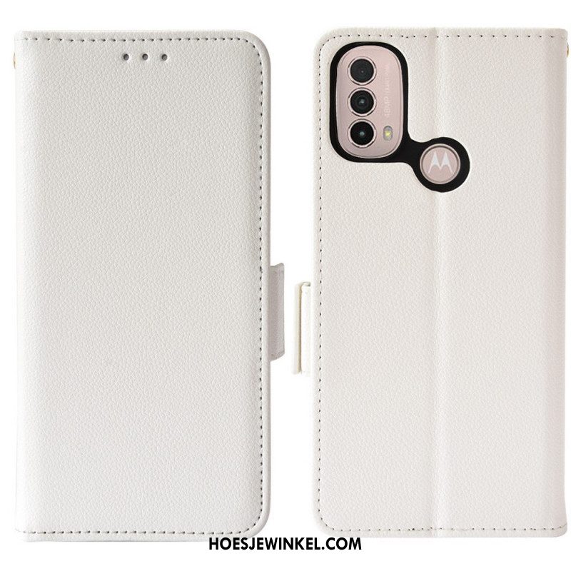 Folio-hoesje voor Moto E40 / E30 / E20 Flip Case Flap Dubbele Nieuwe Kleuren