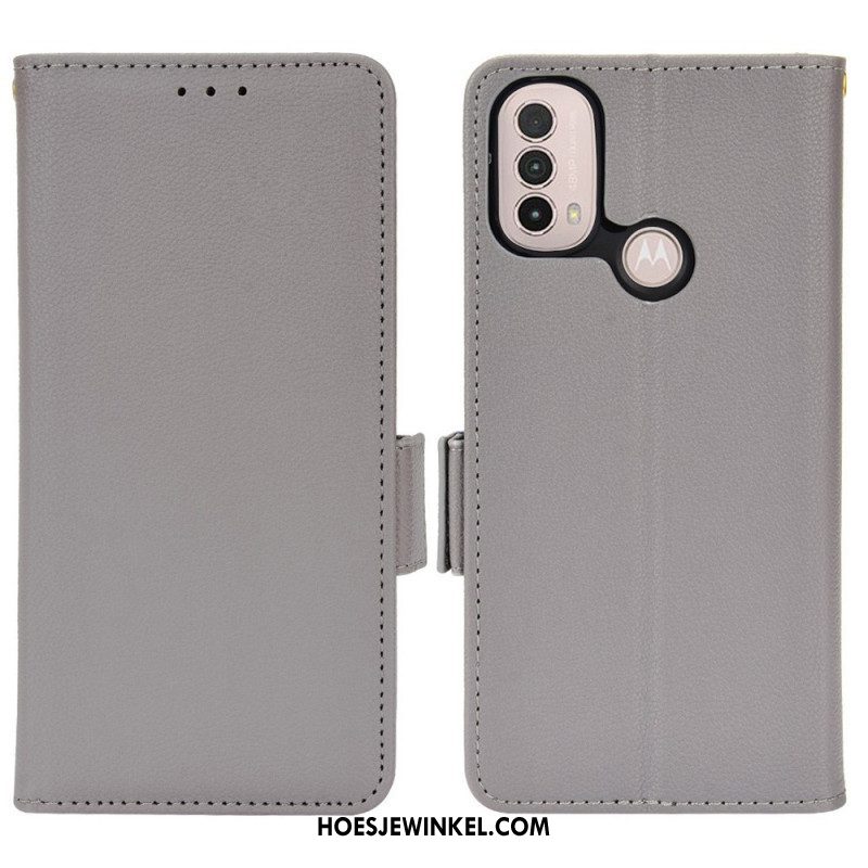 Folio-hoesje voor Moto E40 / E30 / E20 Flip Case Flap Dubbele Nieuwe Kleuren