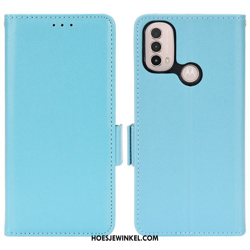 Folio-hoesje voor Moto E40 / E30 / E20 Flip Case Flap Dubbele Nieuwe Kleuren