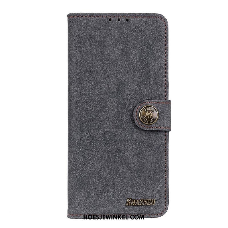 Folio-hoesje voor Moto E40 / E30 / E20 Khazneh Retro Splitleer