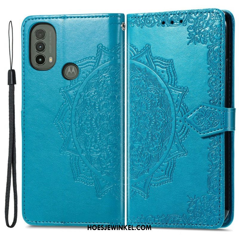 Folio-hoesje voor Moto E40 / E30 / E20 Mandala Middeleeuwen