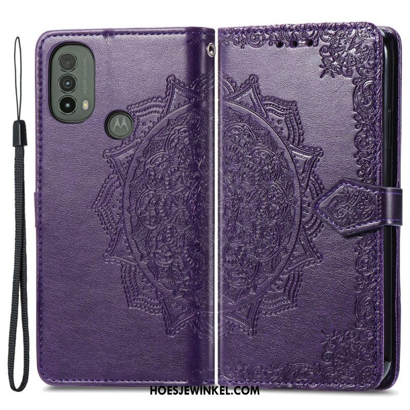 Folio-hoesje voor Moto E40 / E30 / E20 Mandala Middeleeuwen