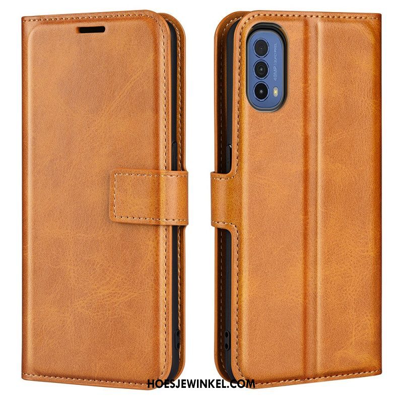 Folio-hoesje voor Moto E40 / E30 / E20 Slank Extreem Leereffect