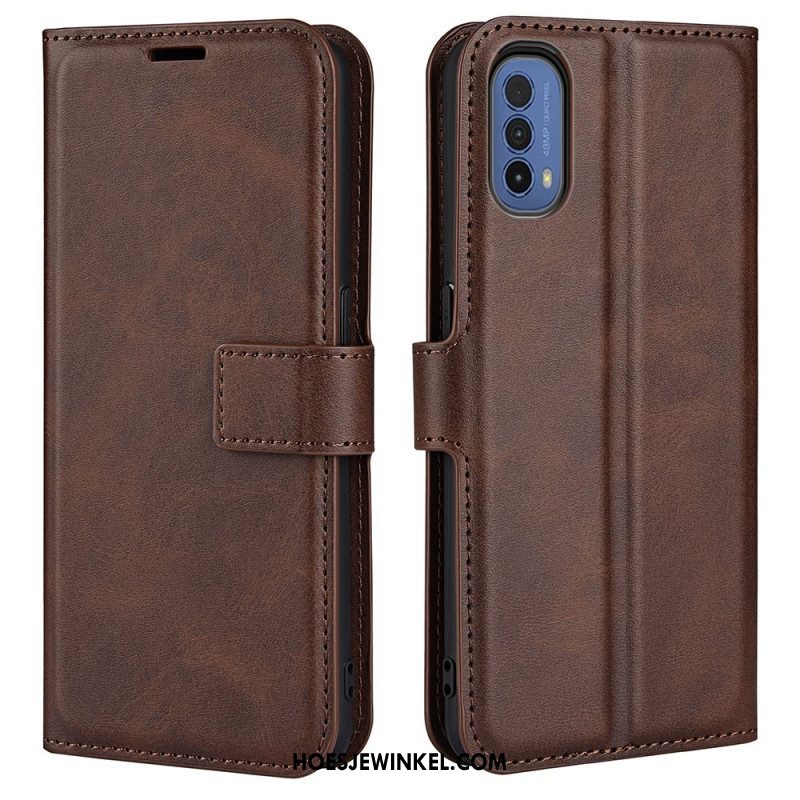 Folio-hoesje voor Moto E40 / E30 / E20 Slank Extreem Leereffect