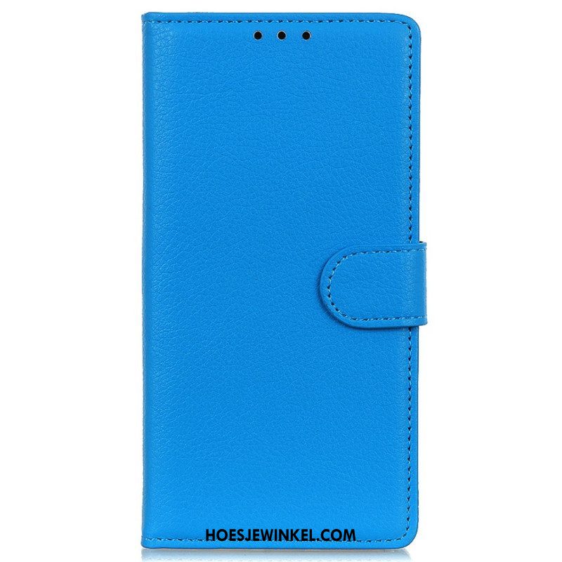 Folio-hoesje voor Moto E40 / E30 / E20 Traditioneel Lychee