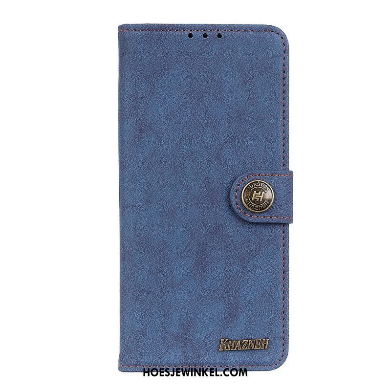 Folio-hoesje voor Moto G200 5G Khazneh Retro Splitleer