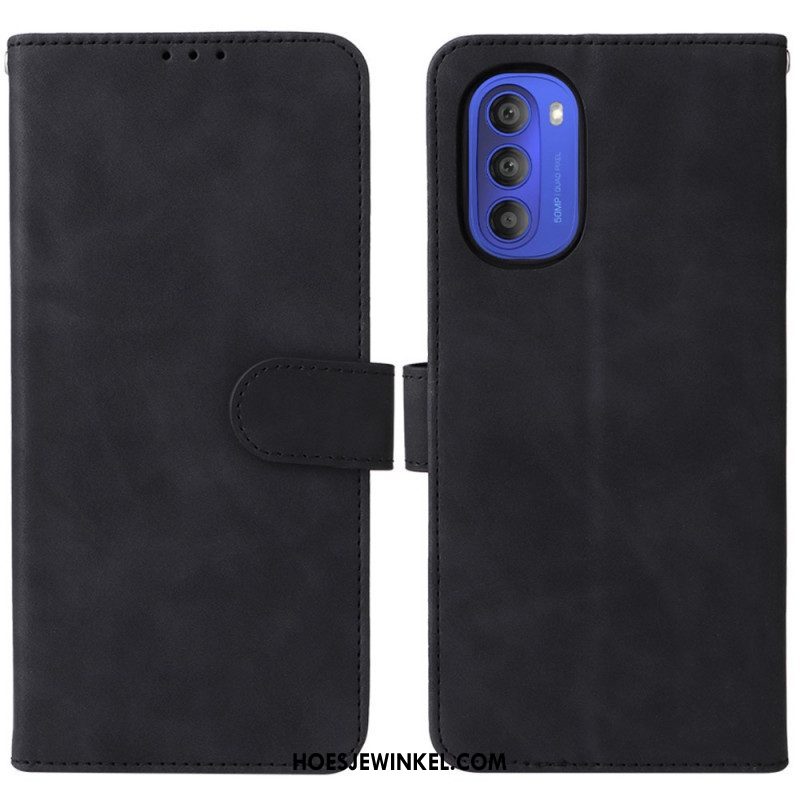 Folio-hoesje voor Moto G51 5G Huid Touch Vintage