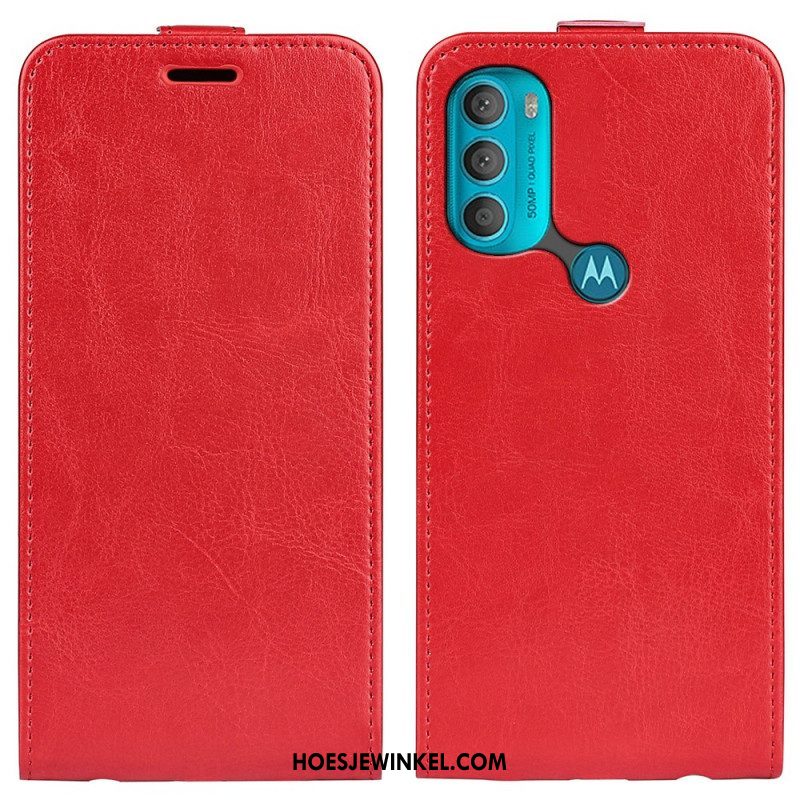 Folio-hoesje voor Moto G71 5G Flip Case Retro Opvouwbaar