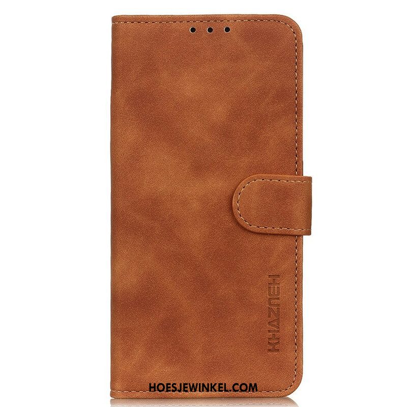 Folio-hoesje voor OnePlus Nord 2 5G Mat Vintage Leereffect Khazneh