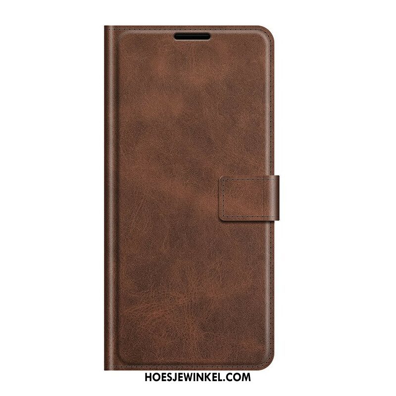 Folio-hoesje voor OnePlus Nord 2 5G Slank Extreem Leereffect