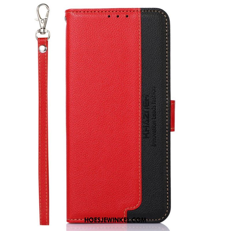 Folio-hoesje voor OnePlus Nord 2T 5G Lychee-stijl Rfid