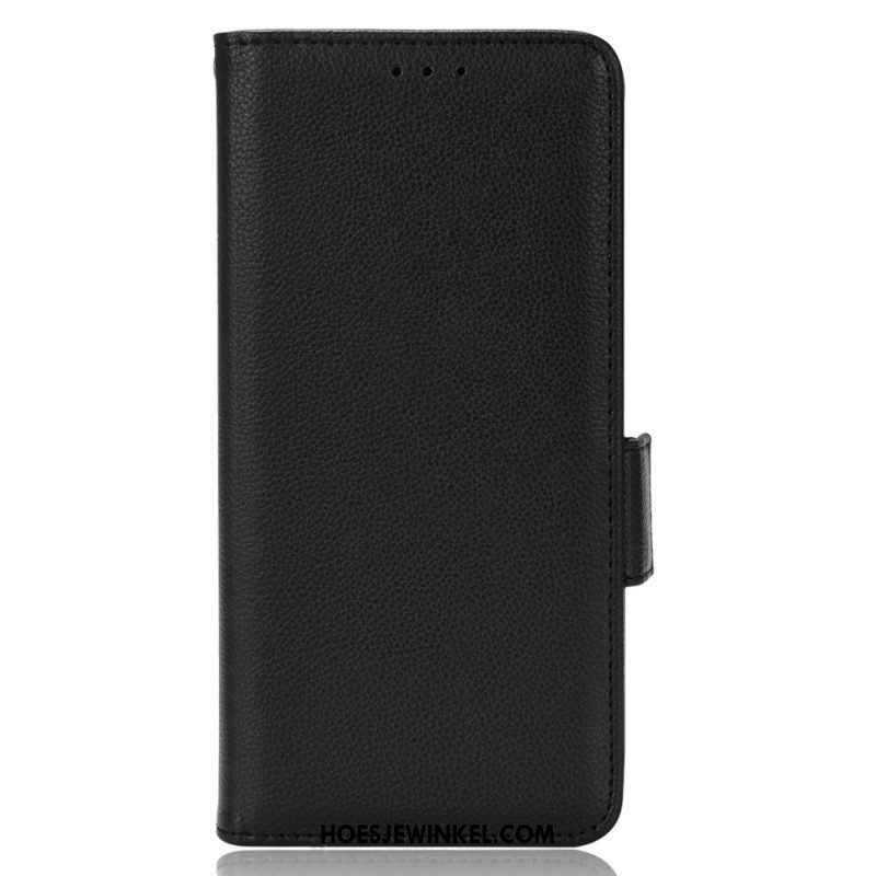 Folio-hoesje voor OnePlus Nord 2T 5G Lychee-textuur