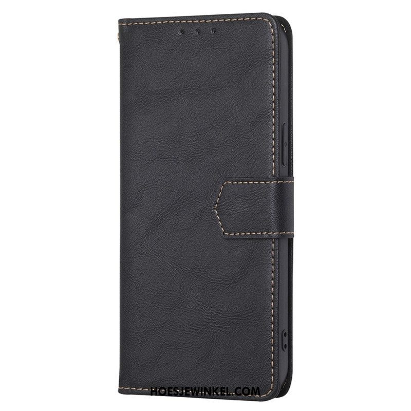 Folio-hoesje voor OnePlus Nord 2T 5G Rfid Leereffect