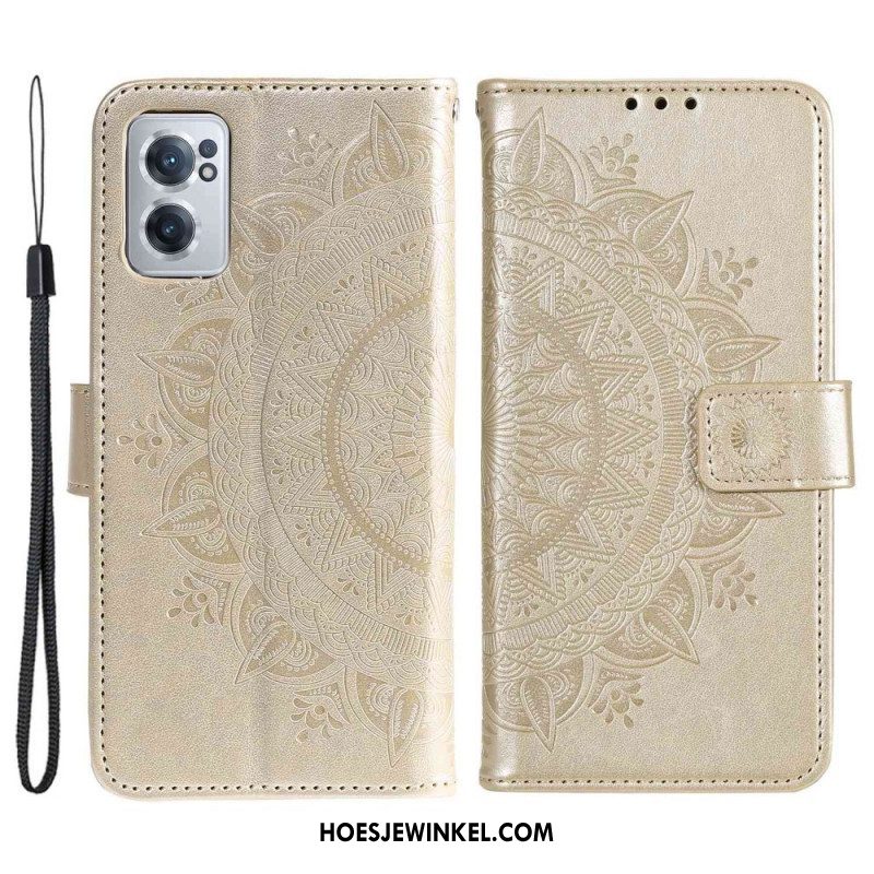 Folio-hoesje voor OnePlus Nord CE 2 5G Bloemenmandala