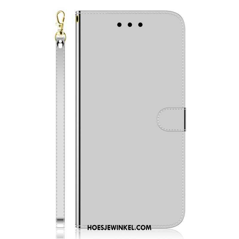 Folio-hoesje voor OnePlus Nord CE 2 5G Met Ketting Kunstleren Riem