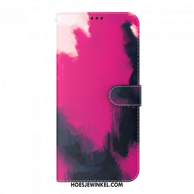 Folio-hoesje voor Oppo A54 5G / A74 5G Waterverf