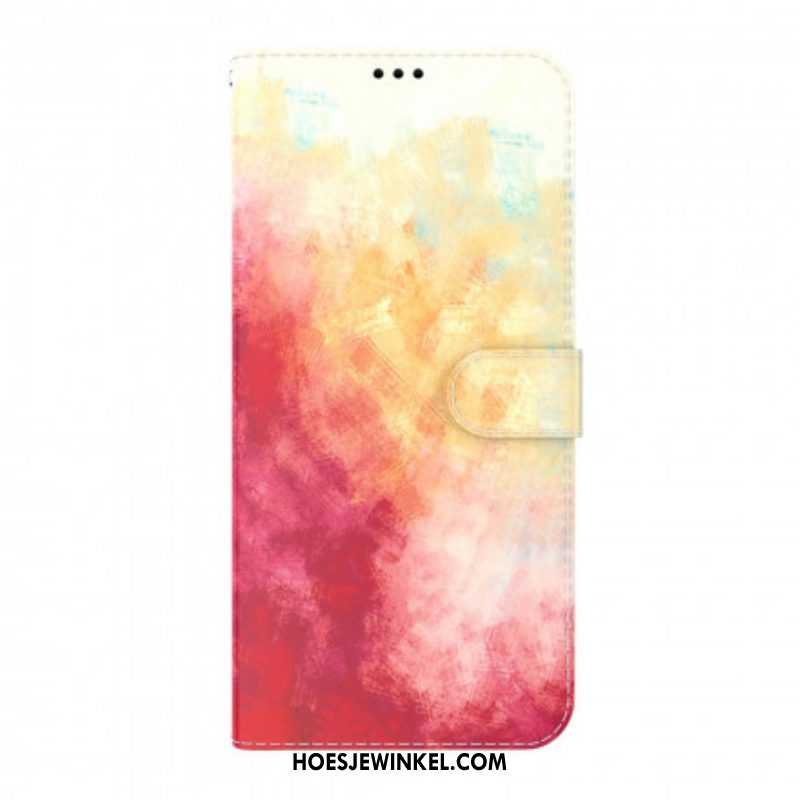 Folio-hoesje voor Oppo A54 5G / A74 5G Waterverf