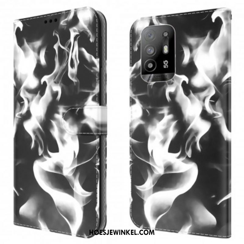 Folio-hoesje voor Oppo A94 5G Abstract Patroon