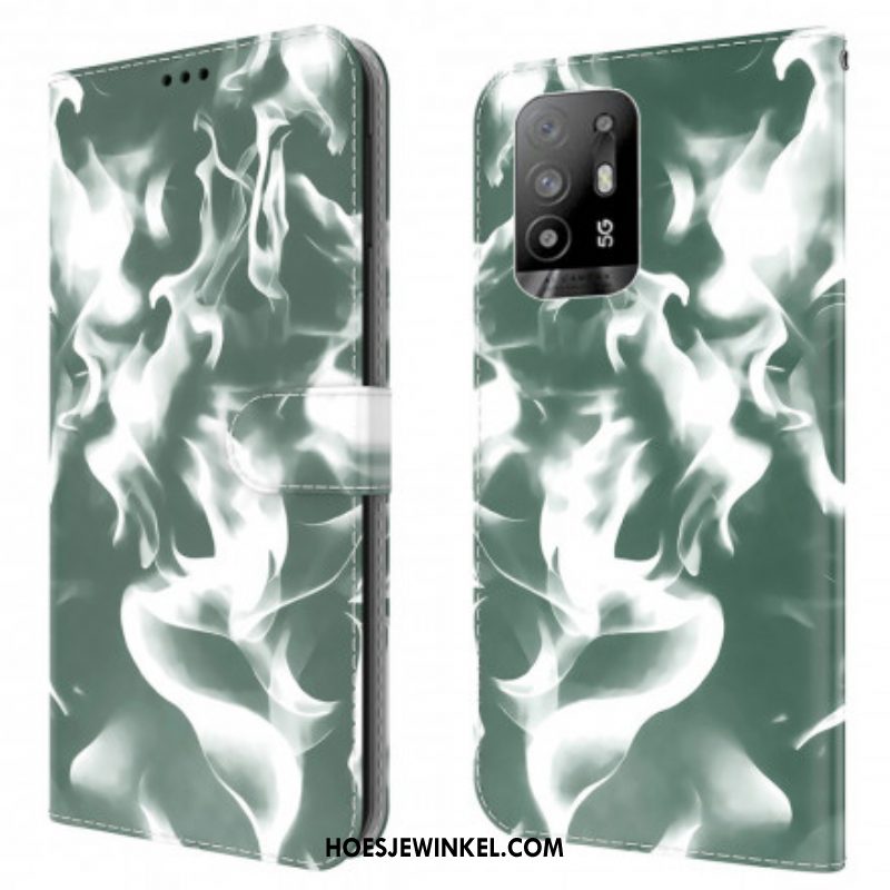 Folio-hoesje voor Oppo A94 5G Abstract Patroon