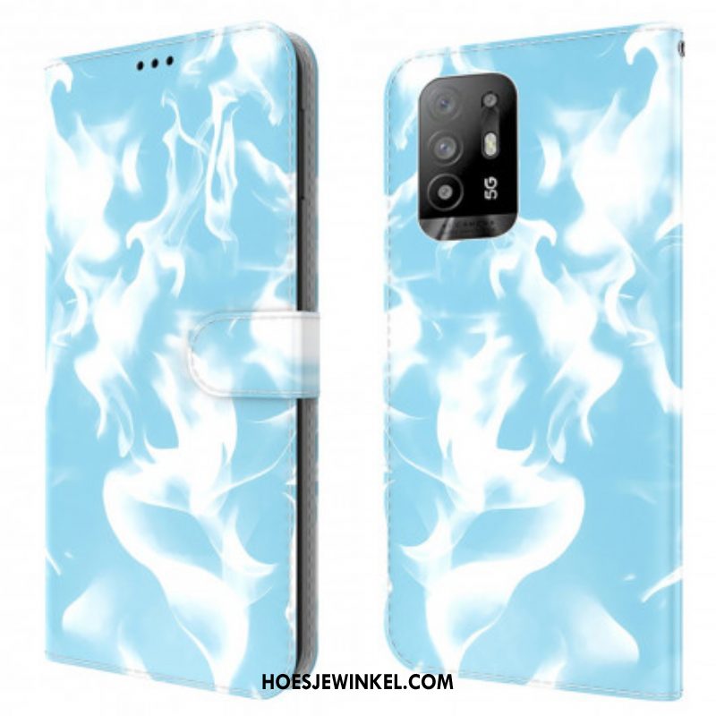 Folio-hoesje voor Oppo A94 5G Abstract Patroon