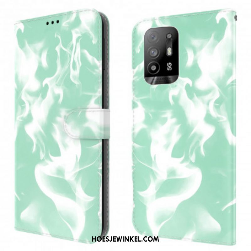 Folio-hoesje voor Oppo A94 5G Abstract Patroon