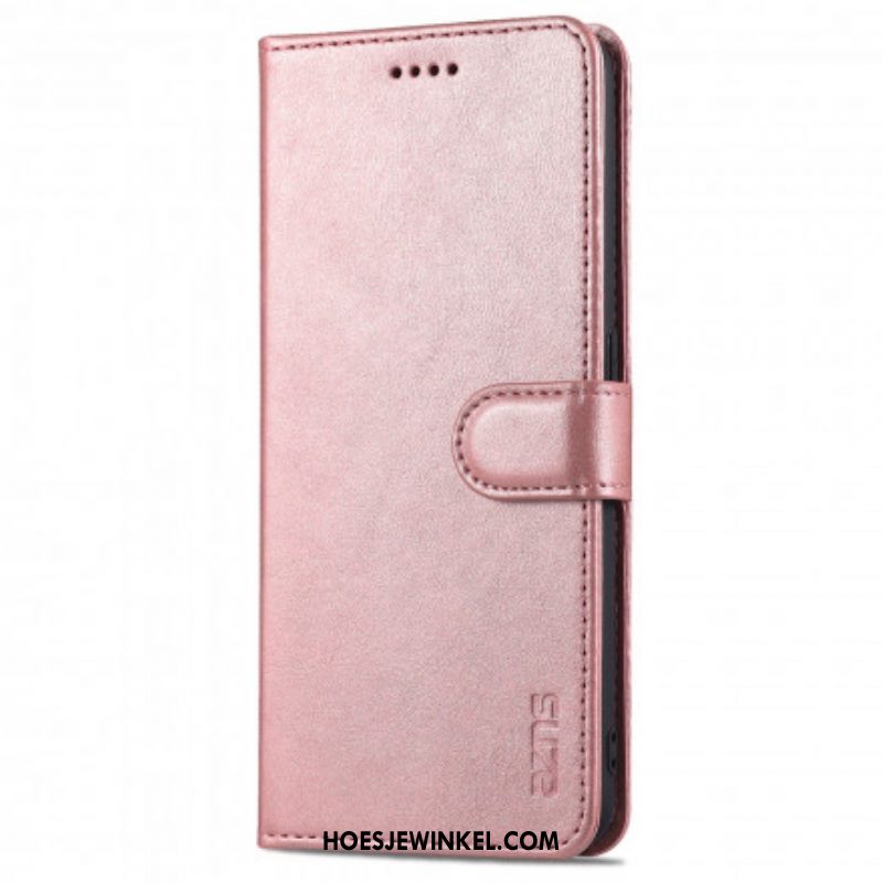 Folio-hoesje voor Oppo A94 5G Azns Ledereffect