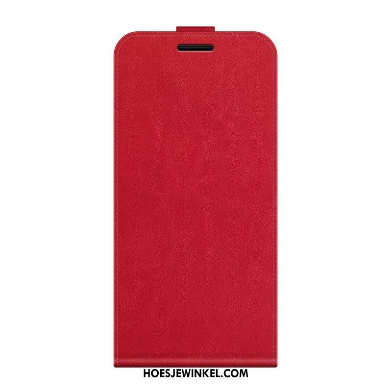 Folio-hoesje voor Oppo Find X3 Neo Flip Case Verticale Flap Met Leereffect