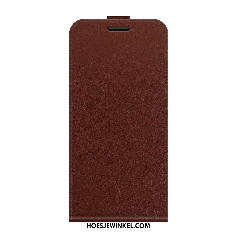 Folio-hoesje voor Oppo Find X3 Neo Flip Case Verticale Flap Met Leereffect