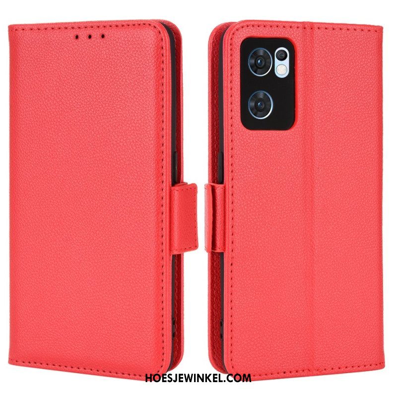 Folio-hoesje voor Oppo Find X5 Lite Flip Case Flap Dubbele Nieuwe Kleuren