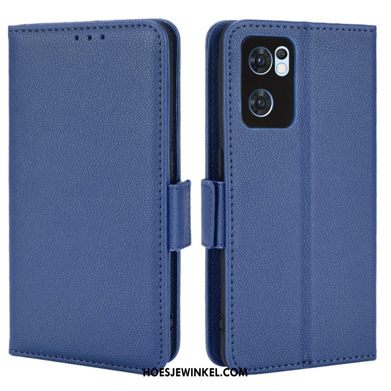 Folio-hoesje voor Oppo Find X5 Lite Flip Case Flap Dubbele Nieuwe Kleuren