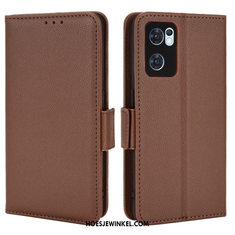 Folio-hoesje voor Oppo Find X5 Lite Flip Case Flap Dubbele Nieuwe Kleuren