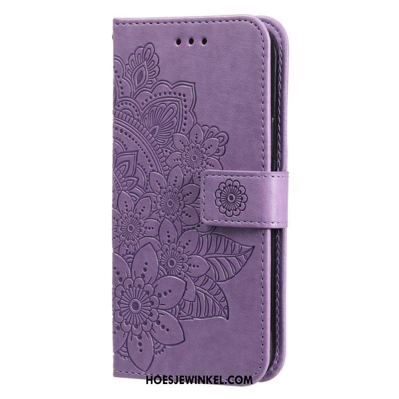 Folio-hoesje voor Oppo Find X5 Met Ketting Strakke Mandala