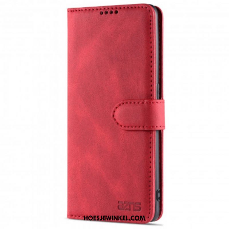 Folio-hoesje voor Oppo Reno 6 5G Azns Couture Met Leereffect