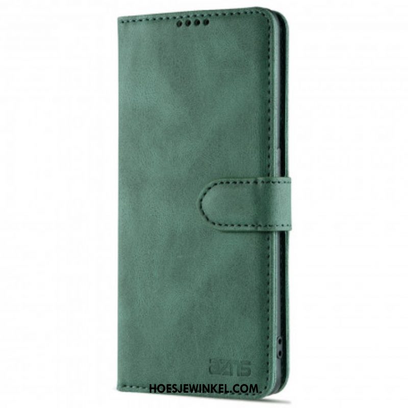 Folio-hoesje voor Oppo Reno 6 5G Azns Couture Met Leereffect