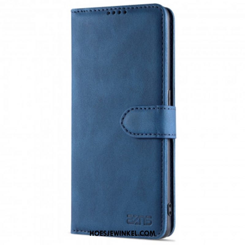 Folio-hoesje voor Oppo Reno 6 5G Azns Couture Met Leereffect