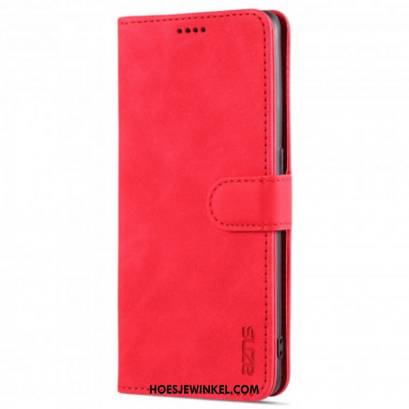 Folio-hoesje voor Oppo Reno 6 5G Azns Ledereffect