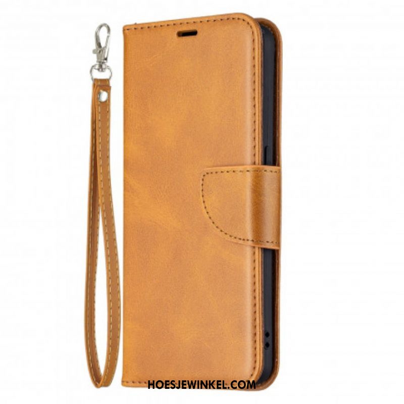 Folio-hoesje voor Oppo Reno 6 5G Flip Case Gladde Flap Schuin