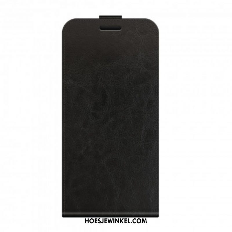 Folio-hoesje voor Oppo Reno 6 5G Flip Case Verticale Flap Met Leereffect