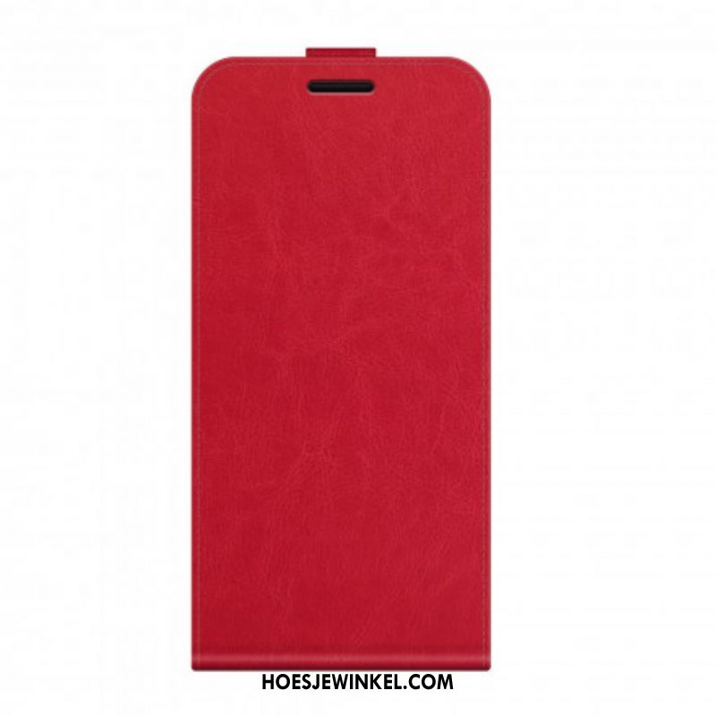 Folio-hoesje voor Oppo Reno 6 5G Flip Case Verticale Flap Met Leereffect