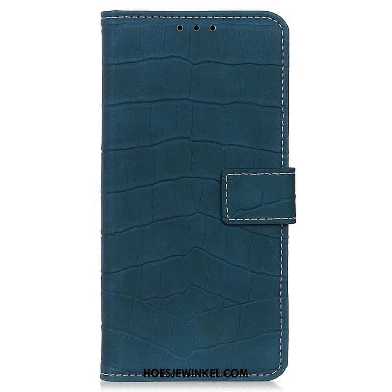 Folio-hoesje voor Oppo Reno 7 Krokodillenhuidstijl