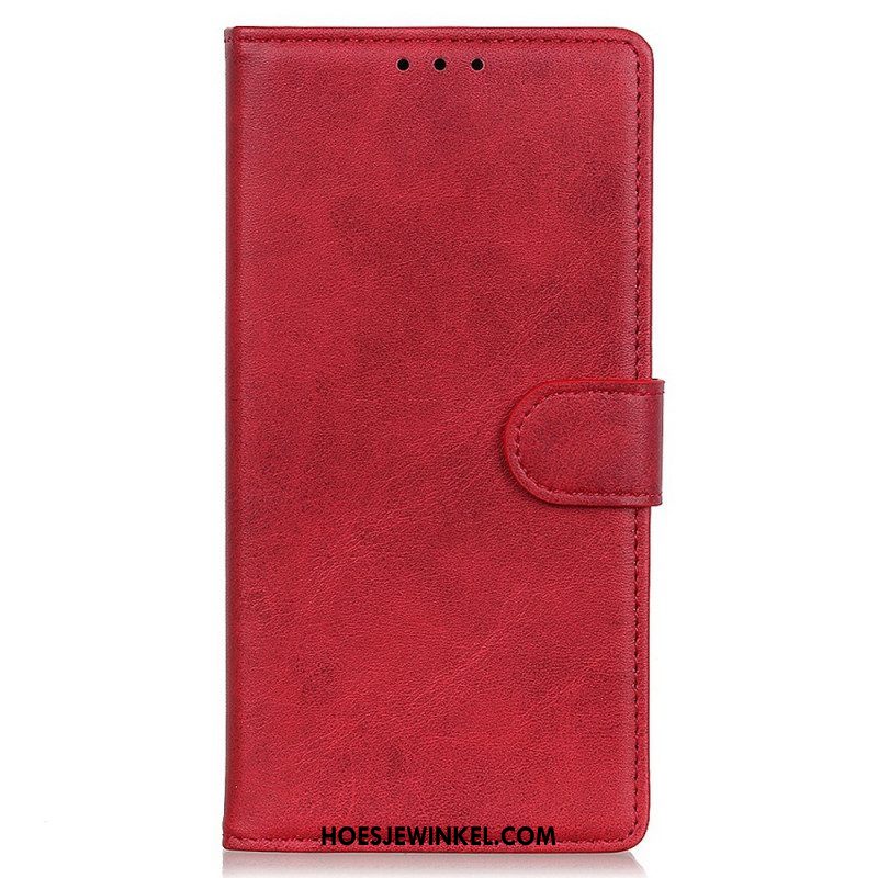 Folio-hoesje voor Oppo Reno 7 Matte Lederen Stijl